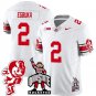 Emeka Egbuka Jersey #2 Ohio State Buckeyes Football Stitched Brutus Buckeye