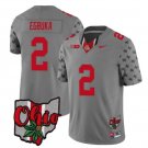 Ohio State Buckeyes Emeka Egbuka Jersey #2 College Football Stitched 2023 Gray