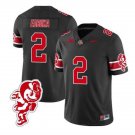 Emeka Egbuka Jersey #2 Ohio State Buckeyes Football Brutus Buckeye Patch Black