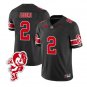 Emeka Egbuka Jersey #2 Ohio State Buckeyes Football Brutus Buckeye Patch Black