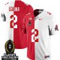 Emeka Egbuka Jersey #2 Ohio State Buckeyes Playoff First Round Patch Split