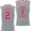 Taylor Thierry Jersey #2 Ohio State Buckeyes College Basketball Lightweight Gray