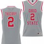 Taylor Thierry Jersey #2 Ohio State Buckeyes College Basketball Lightweight Gray