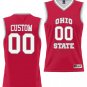 Custom Ohio State Buckeyes Jersey Name and Number College Basketball Red
