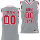 Custom Ohio State Buckeyes Jersey Name and Number College Basketball Gray