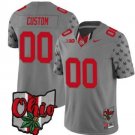 Custom Ohio State Buckeyes Jersey College Football 2023 Stitched Alternate Gray