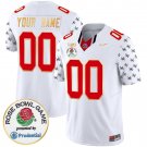 Custom Ohio State Buckeyes Rose Bowl Gold Trim Vapor Limited Jersey - All Stitch