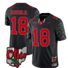 Men's Ohio State Buckeyes Marvin Harrison Jr Jersey #18 Alternate 2023 Black