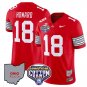 Will Howard Jersey #18 Ohio State Buckeyes Cotton Bowl Patch Stitched Red