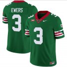 Quinn Ewers Jersey #3 Texas Longhorns Mexico Vapor College Green