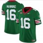 Arch Manning Jersey #16 Texas Longhorns Mexico Vapor College Football Green