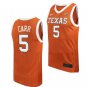 Men's #5 Marcus Carr Jersey Texas Longhorns College Basketball Jerseys Orange