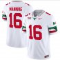 Arch Manning Jersey #16 Texas Longhorns Mexico Vapor College Football White