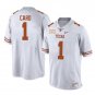 Texas Longhorns Hudson Card Jersey #1College Football White