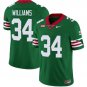 Men's Ricky Williams Jersey #34 Texas Longhorns Mexico Vapor College Green