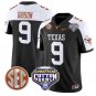 Jerrick Gibson Jersey #9 Texas Longhorns Cotton Bowl Patch Black Alternate