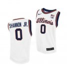 Terrence Shannon Jr Jersey #0 Illinois Fighting Illini College Basketball White Terrence Shannon Jr Jersey #0 Illinois Fighting Illini College Basketball White