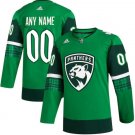 Florida Panthers St. Patrick's Day Authentic Custom Jersey - Kelly Green
