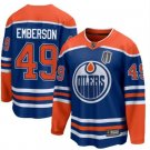 Ty Emberson 49 Edmonton Oilers 2025 Stanley Cup Final Breakaway Jersey Royal
