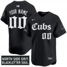 Custom Chicago Cubs Jersey Gothic North Side Edition Vapor Premier Black