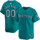 Seattle Mariners Alternate Limited Custom Jersey Aqua