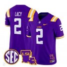 Kyren Lacy Jersey #2 LSU Tigers 2024 Louisiana Patch Vapor College Football