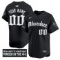Custom Milwaukee Brewers Jersey Gothic 414 Shadows Edition Stitched Black