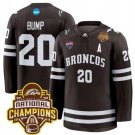 Alex Bump Jersey #20 Western Michigan Broncos 2025 National Champions Brown