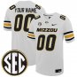 Custom Missouri Tigers Jersey Name and Number College Football White
