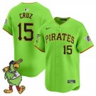 Oneil Cruz Jersey #15 Pittsburgh Pirates Pirate Parrot Patch Premier Limited
