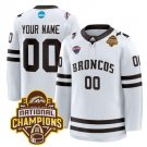 Custom Western Michigan Broncos Jersey 2025 National Champions Patch