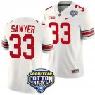 Men's Jack Sawyer Jersey #33 Ohio State Buckeyes Cotton Bowl Patch 2023 Football