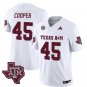 Men's Texas A&M Aggies Edgerrin Cooper Jersey #45 Vapor Limited College White