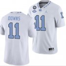 Men's North Carolina Tar Heels #11 Josh Downs Jersey Football White