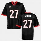 Men's Georgia Bulldogs #27 Nick Chubb College Black Jersey