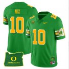 Men's Bo Nix Jersey #10 Oregon Ducks Mighty Oregon Throwback Football Green