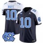 Men's Drake Maye Jersey #10 North Carolina Tar Heels Vapor Limited College Navy