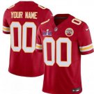 Men's Custom Name Number Kansas City Chiefs Red Super Bowl LVIII Patch