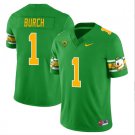 Men's Jordan Burch Jersey #1 Oregon Ducks Mighty Oregon College Uniforms Green