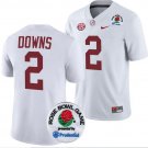 Men's Caleb Downs Jersey #2 Alabama Crimson Tide Rose Bowl Game 2024