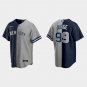 Mens Yankees #99 Aaron Judge Split Base Jersey grey navy