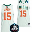 Norchad Omier Jersey Miami Hurricanes 2023 NCAA Final Four White College