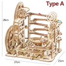 3D Wooden Puzzle Marble Runs Mechanical Self STEAM Educational Toy Gift