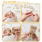 3D Wooden Puzzle Marble Runs Mechanical Self STEAM Educational Toy Gift