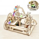 3D Wooden Puzzle Marble Run Set Electric Automatic Building Kits STEAM Educational Toy
