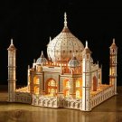 3D Wooden Puzzle House Royal Castle Taj Mahal With Light Assembly Decor Toy