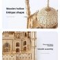 3D Wooden Puzzle House Royal Castle Taj Mahal With Light Assembly Decor Toy