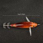 10PCS Set 8cm/5.7g Shrimp Fishing Lures Luminous Squid Jig Hook Sea Fishing Accessories