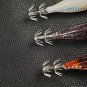 10PCS Set 8cm/5.7g Shrimp Fishing Lures Luminous Squid Jig Hook Sea Fishing Accessories