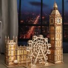 3D Wooden Puzzle Big Ben Model Kits Desktop Clock Building BlocksGift Home Decor